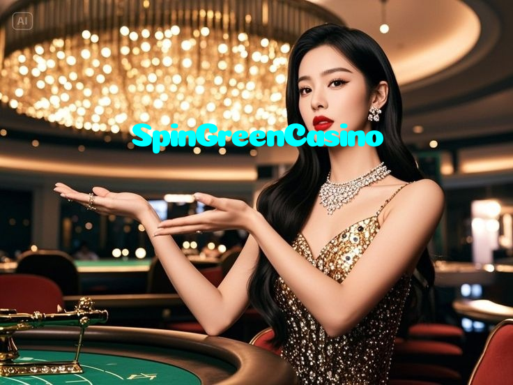 SpinGreenCasino casino presented on mobile device in Pakistan with slots and live games