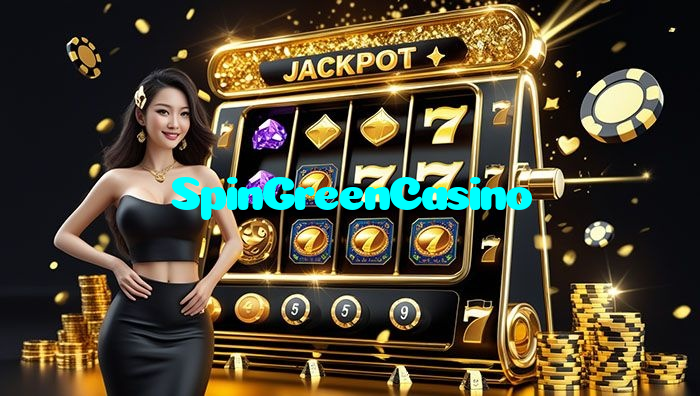 SpinGreenCasino casino presented on mobile device in Pakistan with slots and live games